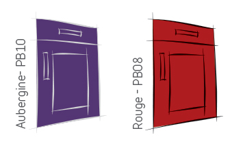 Aubergine / rouge Aubergine / rouge